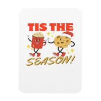 Tis The Season Christmas Retro Characters Magnet