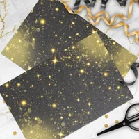 Gold And Black Sparkly Bling Festive Luxury Glam Tissue Paper