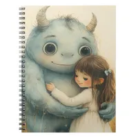 The girl and her monster friend notebook