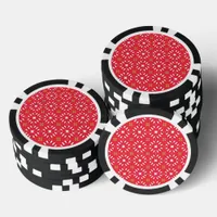 Christmas Holiday Charm Pattern 04 -  Poker Chips