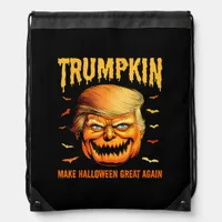 Funny Usa Pumpkin Trumpkin Make Halloween Great Ag Drawstring Bag