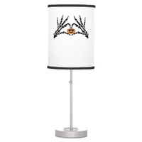 Spooky Heart Hands Dark Gothic Tone Table Lamp