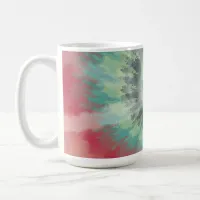 Christmas Colors Tie Dye Coffee Mug