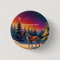 Christmas Winter Wonderland Holiday Season Button