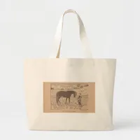 He Just Loves To Be Pet-ted Large Tote Bag
