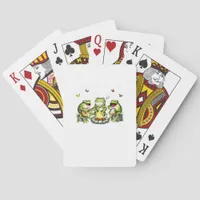 Cottagecore Aesthetic Frogs Camping Forest Goblinc Poker Cards