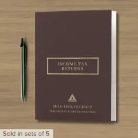 Income Tax Folders for Accountants with Logo