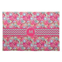 Paisley Chevron Monogram Pink PCMX Placemat