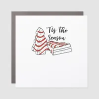 Tis The Season Funny Tree Christmas  Car Magnet