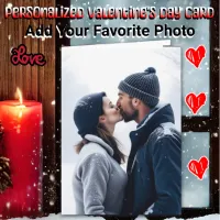 Personalized Photo Valentine's Day  Card