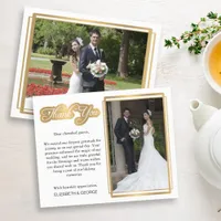 Wedding Thank You Photo Card