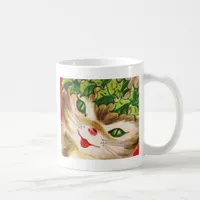 vintage Christmas kitty Coffee Mug