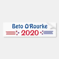 Beto O'Rourke for President 2020 Bumper Sticker