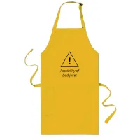 Warning Possibility Dad Jokes Funny Humor Kitchen Long Apron