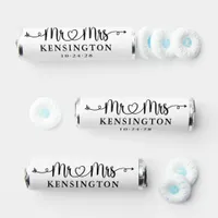 Romantic Heart Arrows Mr Mrs Wedding Breath Savers® Mints