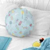 Hand Drawn Cute Stuff ID360 Round Pillow