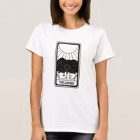 The Lovers Black Cat Tarot Card T-Shirt