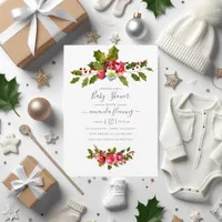 Christmas Baby Shower Invitation