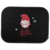 Christmas Gnome With Candycane Car Floor Mat