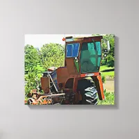 Digital Art Midwest Tractor Canvas Artwork