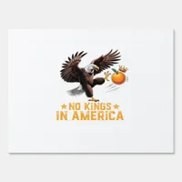 No Kings In America We The People Political Retro  Sign