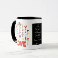 Strong Love and Coffee Cute Couple's Minimalist Mug