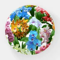 Tropical Floral Orchids Paperweight