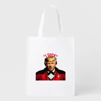 Halloween Donald  Funny Anti- Political Grocery Bag