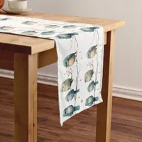 Whimsical Birds on Branches Timeless Elegance Short Table Runner