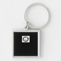 Tis The Season Christmas Wreath Keychain