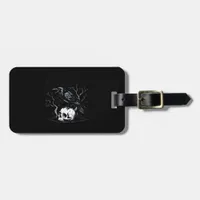 Crow, F-Caw-F Funny Bird Moon Gothic Adult Humor Luggage Tag