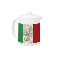 Flag and Symbols of Italy ID157 Teapot