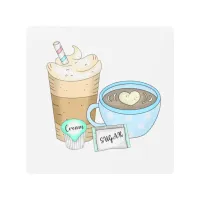 Coffee, Sugar and Cream Hand Drawn Art