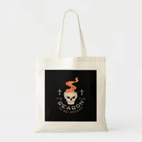 Tis The Season To Be Spooky Halloween Skull Tote Bag