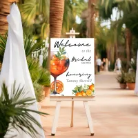 Aperol Spritz Orange Modern Bridal Shower  Foam Board