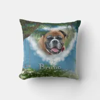 Personalize this Dog in Heaven Pet Memorial Pillow