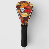Realm of Foliage with Maple Leaves in Warm Colors Golf Head Cover