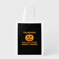 Trumpkin Make Halloween Great Again , Trumpkin Hal Grocery Bag