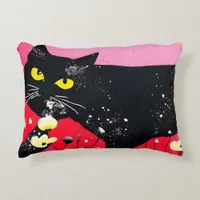 Beautiful Black Cat  Accent Pillow