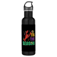 Funny Tis The Season Mardi Gras Crawfish Stainless Steel Water Bottle