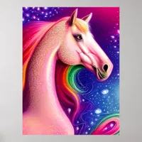 Pink Horse Poster