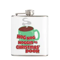 Sneak the Eggnog Hip Flask