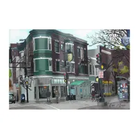 Drawing of Downtown Madison, Wisconsin Acrylic Print