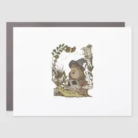 Cottagecore Mushroom Botanical Witchy Frog Goblinc Car Magnet