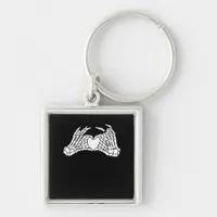 Skeleton Heart Hands - Light Keychain