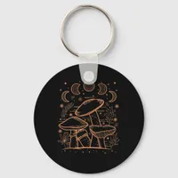 Goblincore Aesthetic Mushroom Fungi Academia Keychain