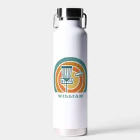Colorful Retro Disc Golf Water Bottle