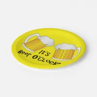 Beer O'Clock Funny BBQ Party Buffet Plates