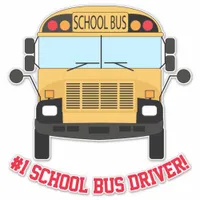 Best School Bus Driver Contest Winner Award Sticker