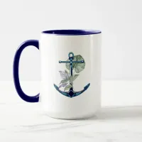 Anchor and Tropical Plants Sea Life Tropical Mug